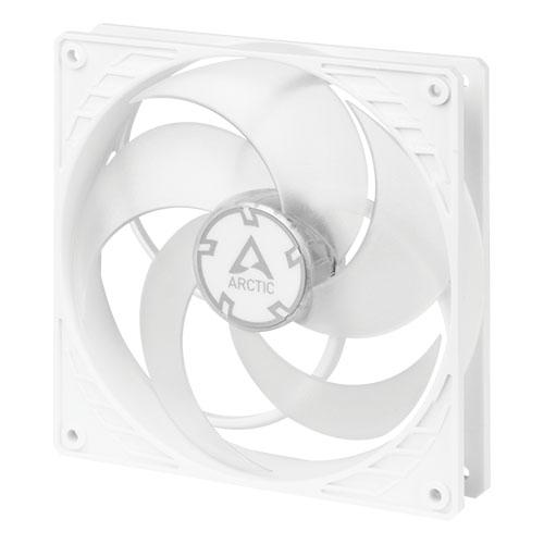 Arctic P14 14cm Pressure Optimised PWM PST Case Fan, White/Transparent, Fluid Dynamic