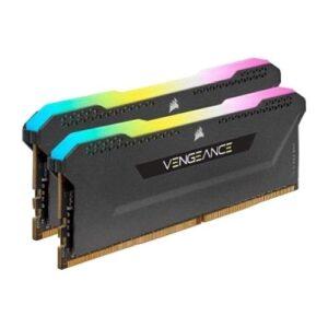 Corsair Vengeance RGB Pro SL 16GB Memory Kit (2 x 8GB), DDR4, 3200MHz (PC4-25600), CL16, XMP 2.0, Black, Ryzen Optimised