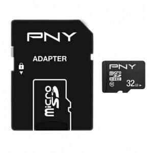 PNY 32GB Performance Plus Micro SDHC Card with SD Adapter, UHS-I Class 10