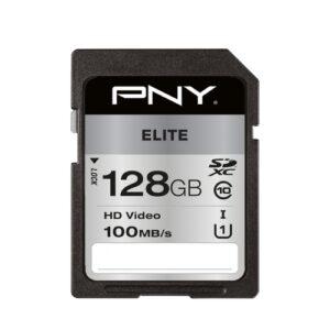 PNY Elite SDHC 128GB SD Card, UHS-I Class 10
