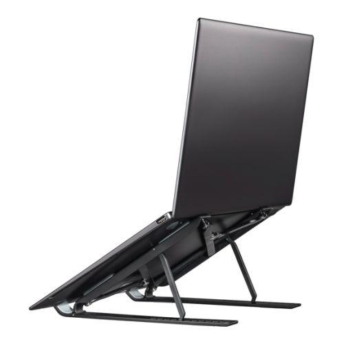 Hama Light Foldable Laptop Stand, Adjustable Incline, Laptops up to 15.6″, Carry Pouch