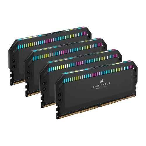 Corsair Dominator Platinum RGB 64GB Kit (4 x 16GB), DDR5, 5600MHz (PC5-44800), CL36, 1.25V, PMIC, DIMM Memory, Black