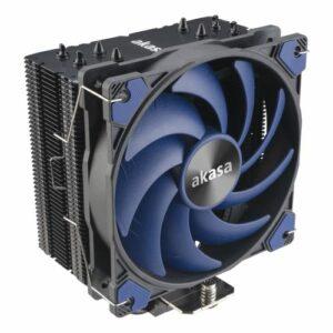 Akasa Alucia H4 Plus Heatsink & Fan, Intel & AMD Sockets, 4-Heatpipe, 12cm PWM Fan, Hydro Dynamic Bearing, 185W TDP