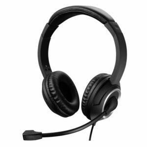 Sandberg (126-16) Chat Headset with Boom Mic, USB, 40mm Drivers,  In-Line Controls, 5 Year Warranty