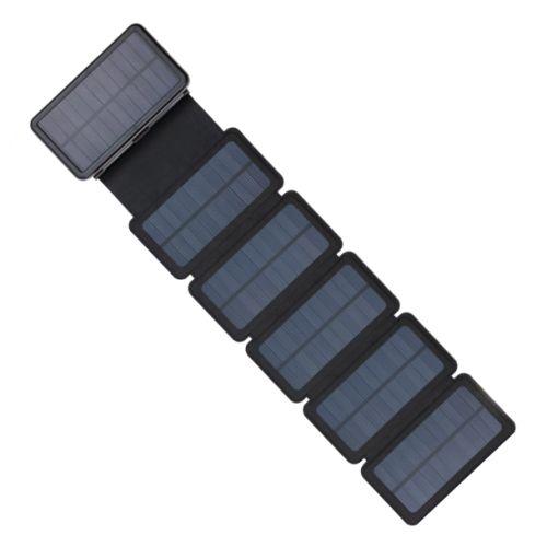 Sandberg (420-73) 7.5W 6-Panel Solar Powerbank, 20000mAh, 1x USB-C, 2x USB-A, Power-Through, IPX4, Flashlight, Foldable, 5 Year Warranty