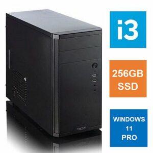 Spire MATX Tower PC, Fractal Core 1100 Case, i3-10105, 8GB 3200MHz, 256GB SSD, Bequiet 450W, No Optical, KB & Mouse, Windows 11 Pro