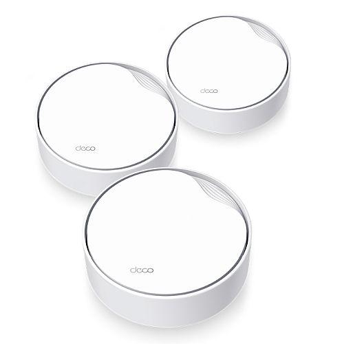 TP-LINK (DECO X50-POE) AX3000 Dual Band Wireless Mesh Wi-Fi 6 System with PoE, 3 Pack, 2.5G LAN, OFDMA & MU-MIMO, TP-Link HomeShield