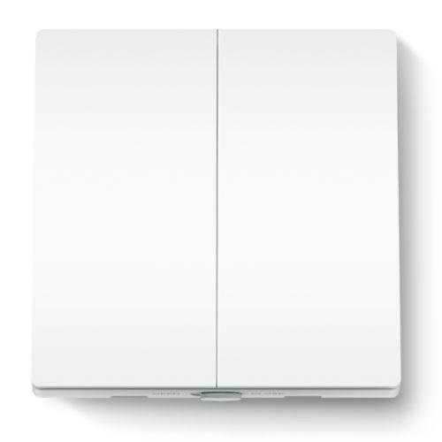 TP-LINK (TAPO S220) Smart Light Switch, 2-Gang 1-Way, Remote & Voice Control, Schedule, Away Mode, No Neutral Wire Required