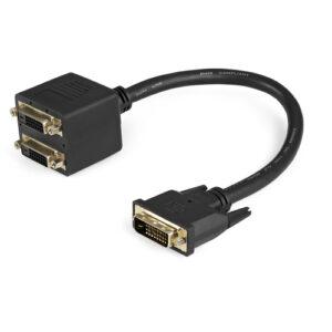 StarTech.com 30cm [1 ft] DVI-D to 2x DVI-D Digital Video Splitter Cable