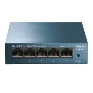 TP-Link 5-Port 10/100/1000Mbps Desktop Network Switch (LiteWave 5-Port Gigabit Desktop Switch 5 Gigabit RJ45 Ports Desktop Steel Case)