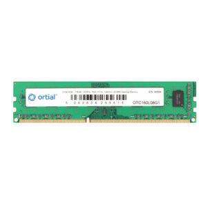 Ortial OTC160L08G1 memory module 8 GB 1 x 8 GB DDR3L 1600 MHz (ORTIAL 8GB [1*8GB] DDR3L 1600 [PC3L-12800U] UDIMM DESKTOP MEMORY)