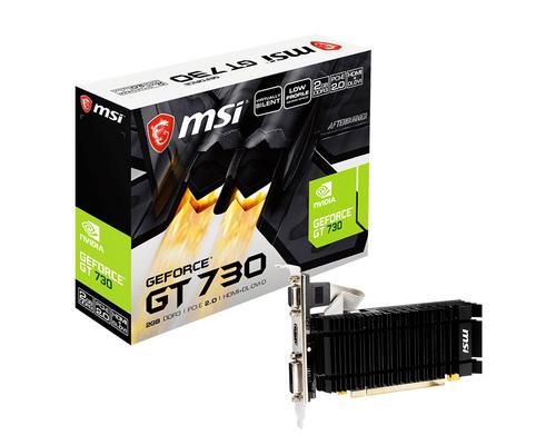 MSI N730K-2GD3H/LPV1 NVIDIA GeForce GT 730 2 GB GDDR3 (MSI VGA 2GB GT730 LP-V1 Silent V/H/DVI N730K-2GD3H/LPV1)