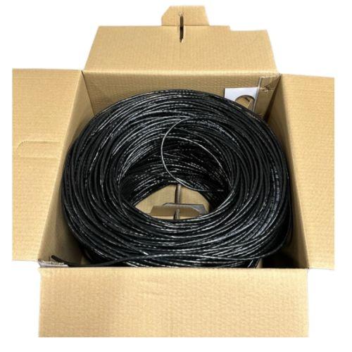 Jedel CAT5e UTP Patch Cable, 305 Metre Bulk Reel –  Easy-Pull Box, Copper-Clad Aluminium, Black