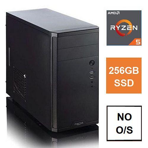Spire MATX Tower PC, Fractal Core 1100 Case, Ryzen 5 4600G, 8GB 3200MHz, 256GB SSD, Bequiet 450W, No Optical, KB & Mouse, No Operating System