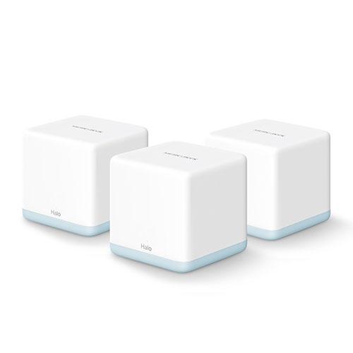 Mercusys (HALO H30 3-Pack) Whole-Home Mesh Wi-Fi System, Dual Band AC1200, 2x 10/100 LAN on each Unit, AP Mode