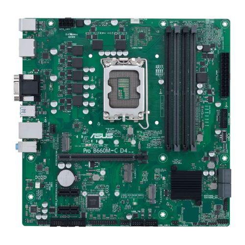 Asus PRO B660M-C D4-CSM – Corporate Stable Model, Intel B660, 1700, Micro ATX, 4 DDR4, VGA, HDMI, 2 DP, PCIe4, 2x M.2