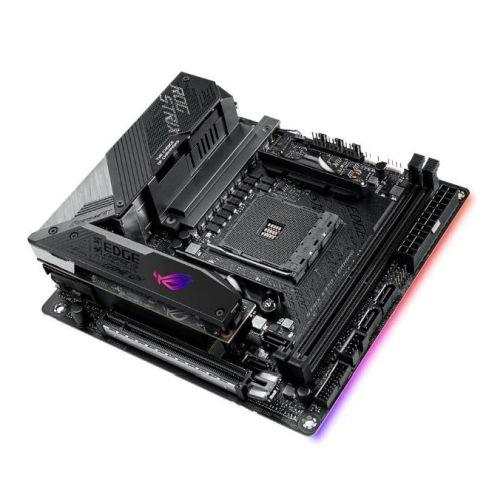 Asus ROG STRIX X570-I GAMING, AMD X570, AM4, Mini ITX, 4 DDR4, HDMI, DP, SLI/XFire, Wi-Fi, 2.5GB LAN, PCIe4, RGB Lighting