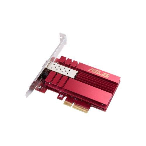 Asus (XG-C100F) 10G PCI Express Network Adapter, SFP + Port for Optical Fiber Transmission, DAC, Built-in QoS
