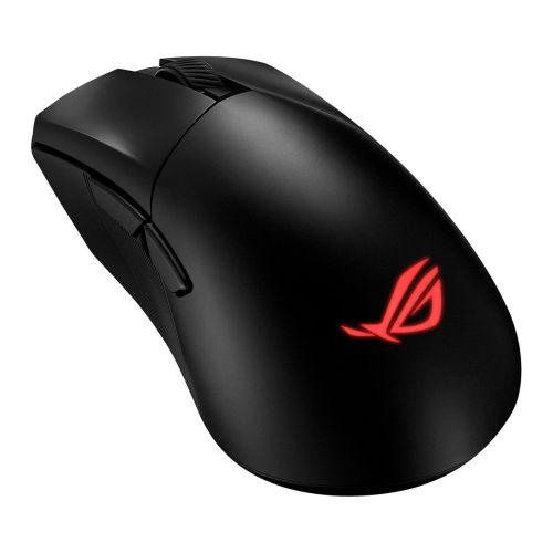 Asus ROG Gladius III Wireless/Bluetooth/USB Aimpoint Gaming Mouse, 36000 DPI, Swappable Switches, 0 Click Latency, RGB, Mouse Grip Tape