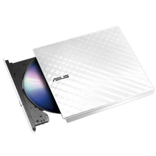 Asus (SDRW-08D2S-U LITE) External Slimline DVD Re-Writer, USB, 8x, White, Cyberlink Power2Go  8
