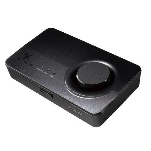Asus Xonar U5 5.1-Channel USB Sound Card & Headphone Amplifier, 192kHz/24-bit HD Sound, Sonic Studio Suite