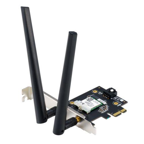 Asus (PCIE-AX1800) AX1800 Wireless Dual Band PCI Express Wi-Fi 6 Adapter, Bluetooth 5.2,  WPA3, OFDMA & MU-MIMO