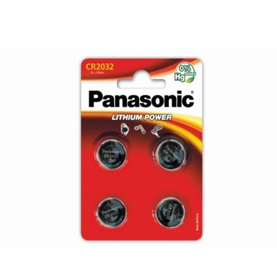 Panasonic Lithium Pack of 4 Coin Cell CR2032 Batteries