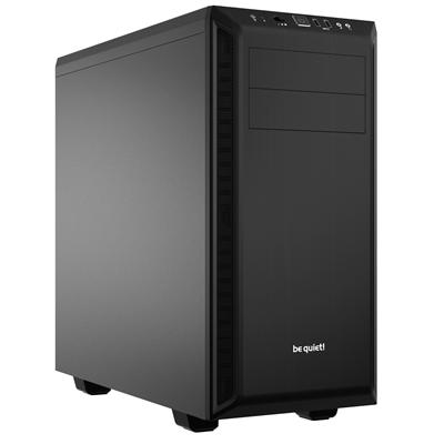 be quiet! Pure Base 600 Case, Black, MId Tower, 2 x USB 3.2 Gen 1 Type-A, 3 x Pure Wings 2 Black PWM Fans Included, Completely Sound Insulated with Dampening Materials, Adjustable Top Cover Vent