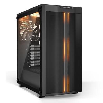 be quiet! Pure Base 500DX Case, Black, Mid Tower, 1 x USB 3.2 Gen 1 Type-A / 1 x USB 3.2 Gen 2 Type-C, Tempered Glass Side Window Panels, 3 x Pure Wings 2 140mm Black PWM Fans Included, ARGB LED Lighting Front Mesh Panel