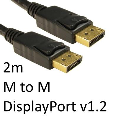 DisplayPort 1.2 (M) to DisplayPort 1.2 (M) 2m Black OEM Display Cable