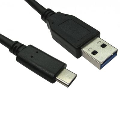 TARGET USB3C-921-2M Data Cable, USB 3.1 Type-A (M) to USB 3.1 Type-C (M), 2m, Black, 5Gbps Data Transfer Rate, Supports up to 3A 20V (60W), USB Power Delivery v2.0, OEM Polybag Packaging