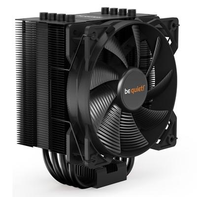 be quiet! Pure Rock 2 Black Fan CPU Cooler, Universal Socket, Pure Wings 2 120mm PWM Black Cooling Fan, 1500RPM, 4 Heat Pipes, 150W TDP, Asymmetrical Construction to Avoid Blocking Memory Slots, Intel LGA 1700 & AMD AM5 Compatible