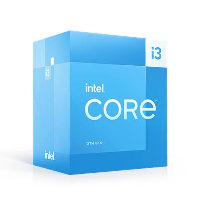 Intel Core i3 13100F 4 Core Processor 8 Threads, 3.4GHz up to 4.5GHz Turbo Raptor Lake Socket LGA 1700 12MB Cache, 60W, Maximum Turbo Power 89W, Non Overclockable, No Graphics