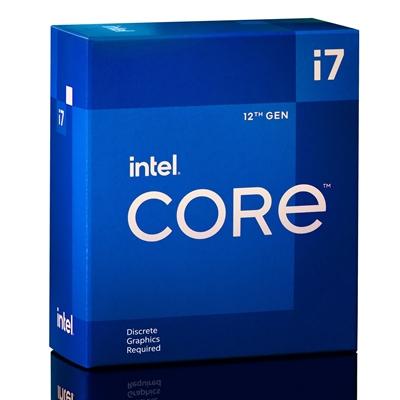 Intel Core i7 12700F 12 Core Processor Processor 20 Threads, 2.1GHz up to 4.9Ghz Turbo Alder Lake Socket LGA 1700 25MB Cache, 65W, Maximum Turbo Power 180W, Cooler, No Graphics