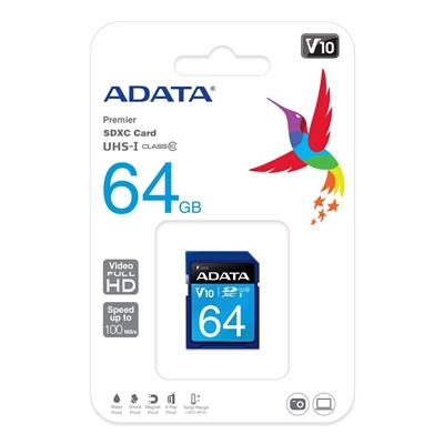 Adata Premier 64GB SDXC UHS-I Class 10 Memory Card