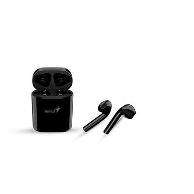 Genius HS-M900BT TWS True Wireless Earbuds, Bluetooth 5.0 Connectivity, Automatic Pairing and Touch Control Feature with Wireless Charging Case, Android, IOS and Windows Compatible, Black