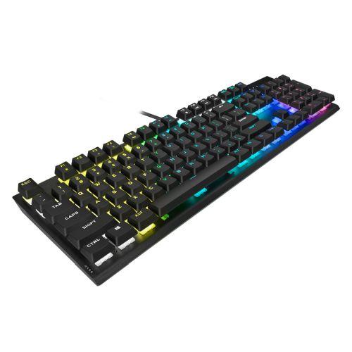 Corsair K60 RGB PRO Mechanical Gaming Keyboard, USB, Cherry VIOLA Switches, Per-Key RGB, Brushed Aluminium Frame