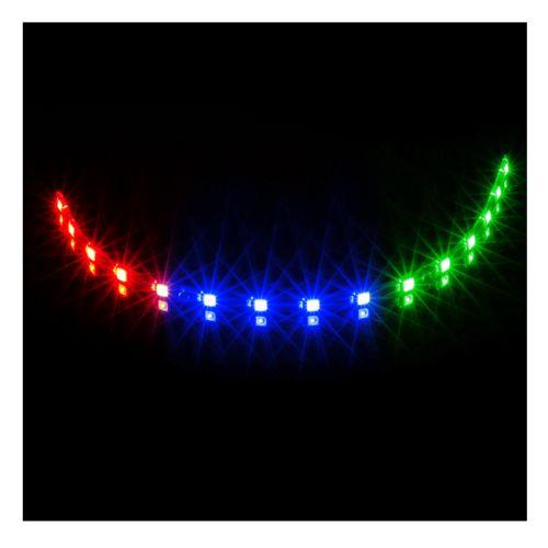 GameMax Viper 300mm ARGB Strip, 15 LEDs, Magnets & Adhesive Tape, 3-Pin ARGB, Supports Daisy Chaining