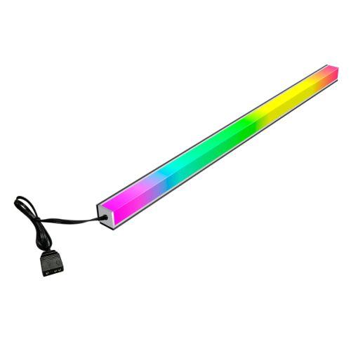 GameMax Viper AR-40 Double Side Magnetic Rainbow ARGB LED Strip, 400mm, Aluminium, 3-Pin ARGB, 500mm Cable
