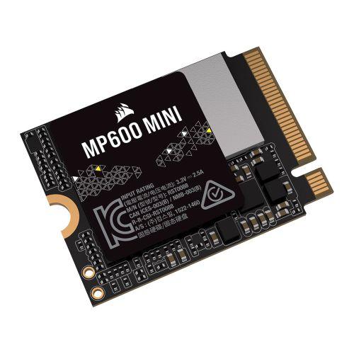 Corsair 1TB MP600 MINI M.2 NVMe SSD, M.2 2230, PCIe4, 3D TLC NAND, R/W 4800/4800 MB/s, 850K/1.1M IOPS, Ideal for Steam Deck & Microsoft Surface
