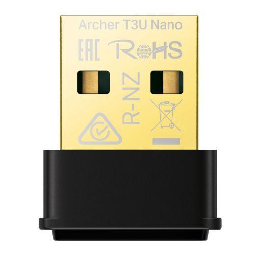 TP-LINK (Archer T3U Nano) AC1300 Wireless Dual Band Nano USB Adapter, MU-MIMO, USB2