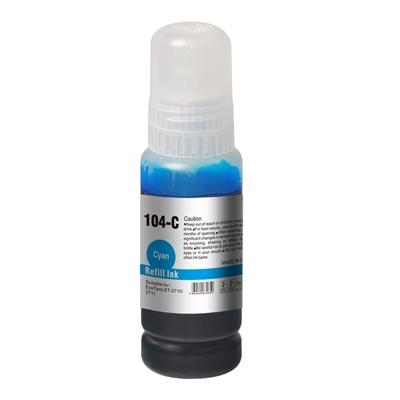 InkLab 104 Epson Compatible EcoTank Cyan Ink Bottle