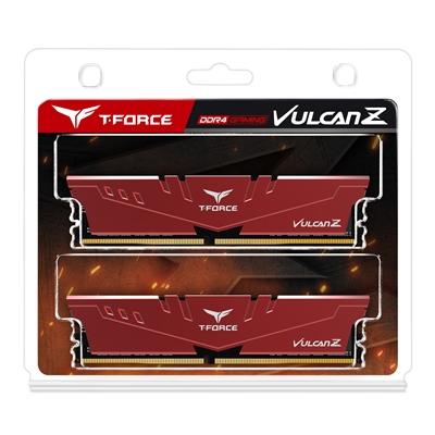Team Vulcan Z 16GB Red Heatsink (2 x 8GB) DDR4 2666MHz DIMM System Memory
