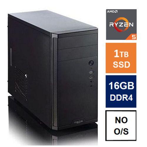 Spire MATX Tower PC, Fractal Core 1100 Case, Ryzen 5 5600G, 16GB 3200MHz, 1TB SSD, Bequiet 450W, No Optical, KB & Mouse, No Operating System