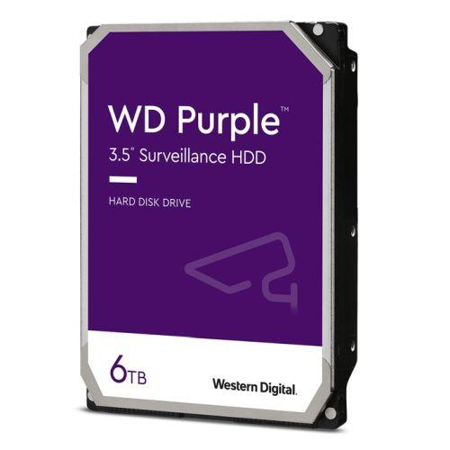 WD 3.5″, 6TB, SATA3, Purple Surveillance Hard Drive, 256MB Cache, OEM