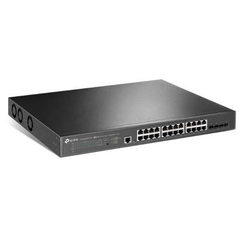 TP-LINK (TL-SG3428XPP-M2) JetStream 24-Port 2.5GBASE-T & 4-Port 10GE SFP+ L2+ Managed Switch with 16-Port PoE+ & 8-Port PoE++, Rackmountable