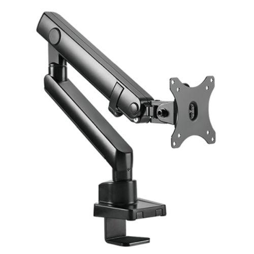 Icy Box (IB-MS313-T) Single Monitor Arm, up to 32″ Monitors, Max 8kg, Spring-Assisted, 90° Swivel, 180° Base Rotate