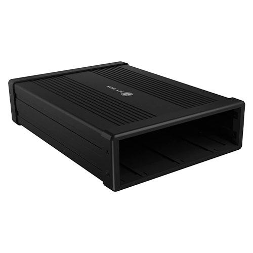 Icy Box (IB-525-U3) External 5.25″ SATA Drive Caddy, USB 3.2 Gen 1 Type-A/Type-C, Aluminium