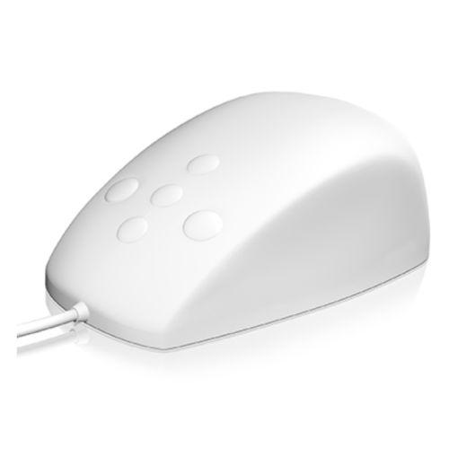 Icy Box Keysonic (KSM-3020M-W) Waterproof Silicone Mouse, IP68, Dust Proof, Buttons for Scrolling, White