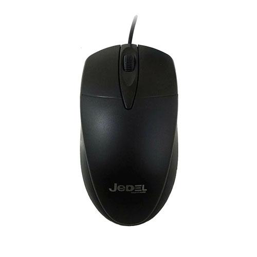 Jedel (CP72) Wired Optical Mouse, 1000 DPI, USB, Black